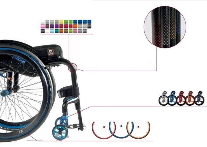 Quickie Helium Aktif Tekerlekli Sandalye Renk Seçenekleri